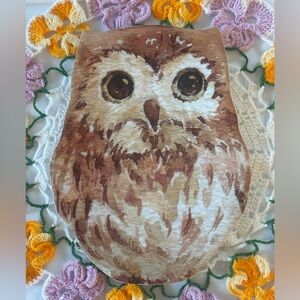 Pier 1 Brown Owl Serveware Melamine tray- 7 X 9 inches Excellent condition